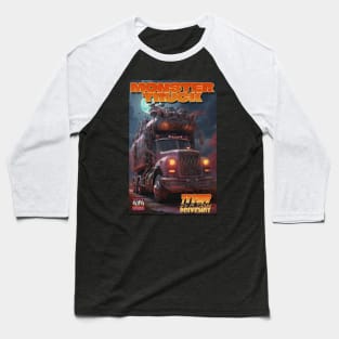 Halloween Monster Truck Terror in a Tiny Driveway Baseball T-Shirt